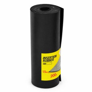 Black Insertion Rubber Roll 200 x 1.5mm x 2m